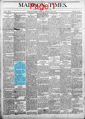 Page thumbnail for Madison Times