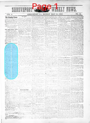 Page thumbnail for Shreveport Weekly News