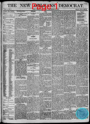 Page thumbnail for The New Orleans Democrat