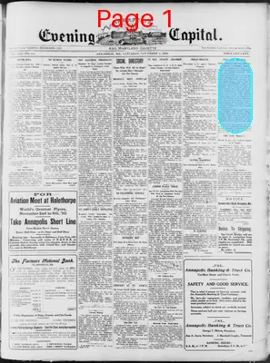 Page thumbnail for Evening Capital And Maryland Gazette