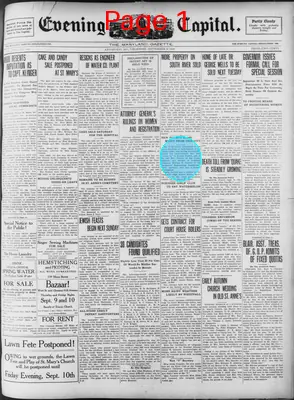 Page thumbnail for Evening Capital And Maryland Gazette