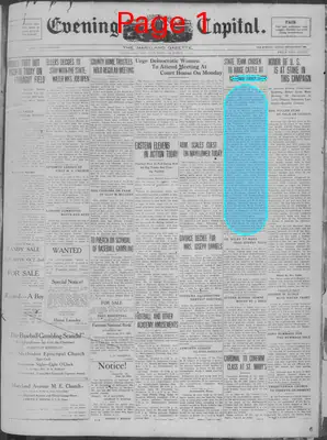 Page thumbnail for Evening Capital And Maryland Gazette