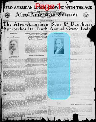 Page thumbnail for Afro American Courier