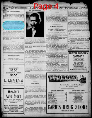Page thumbnail for Afro American Courier