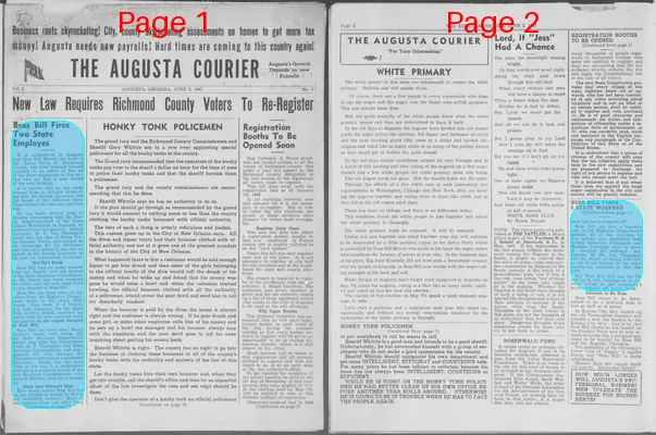 Page thumbnail for The Augusta Courier