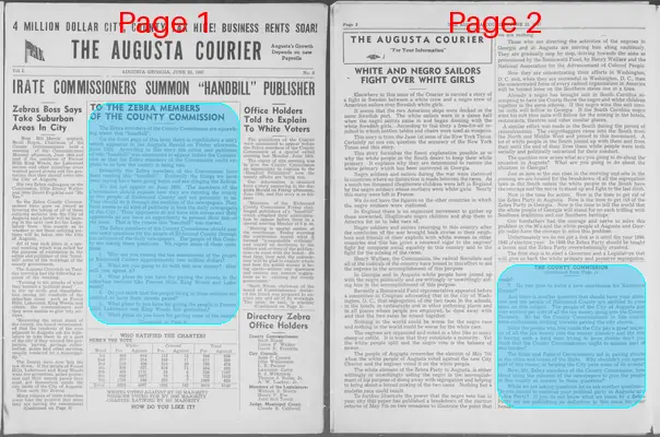 Page thumbnail for The Augusta Courier