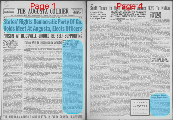 Page thumbnail for The Augusta Courier