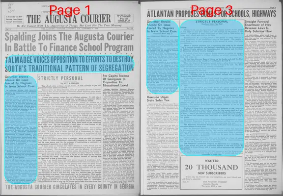 Page thumbnail for The Augusta Courier