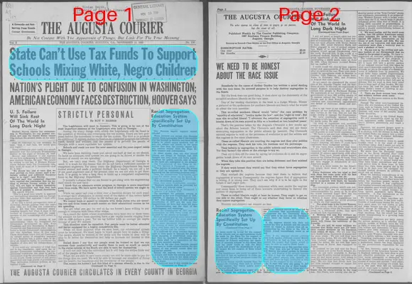 Page thumbnail for The Augusta Courier