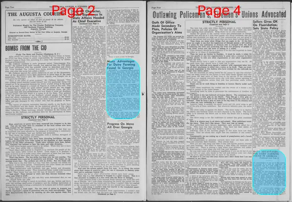 Page thumbnail for The Augusta Courier