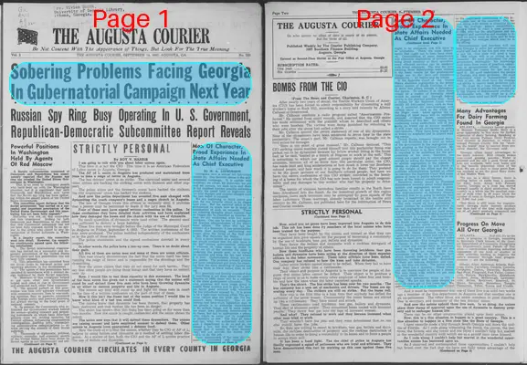 Page thumbnail for The Augusta Courier