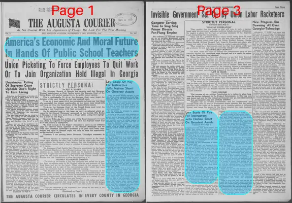 Page thumbnail for The Augusta Courier