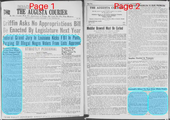 Page thumbnail for The Augusta Courier