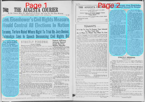 Page thumbnail for The Augusta Courier