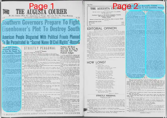 Page thumbnail for The Augusta Courier
