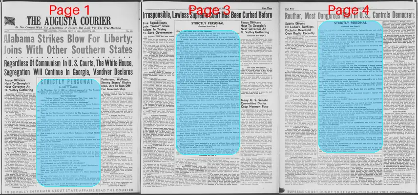 Page thumbnail for The Augusta Courier