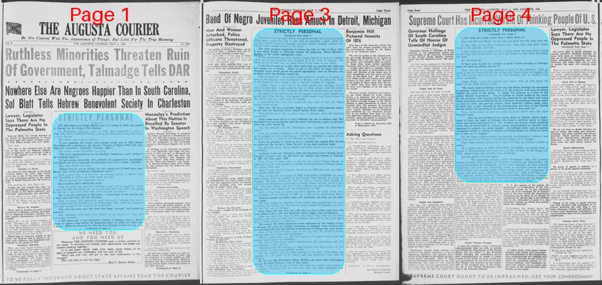 Page thumbnail for The Augusta Courier