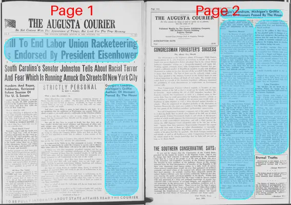 Page thumbnail for The Augusta Courier