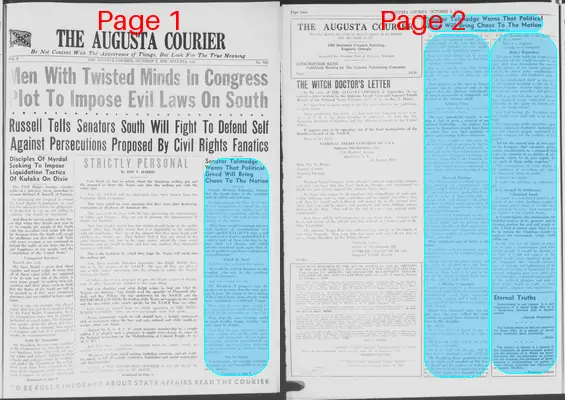 Page thumbnail for The Augusta Courier