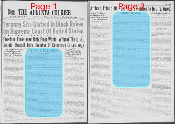 Page thumbnail for The Augusta Courier