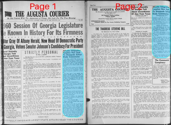 Page thumbnail for The Augusta Courier