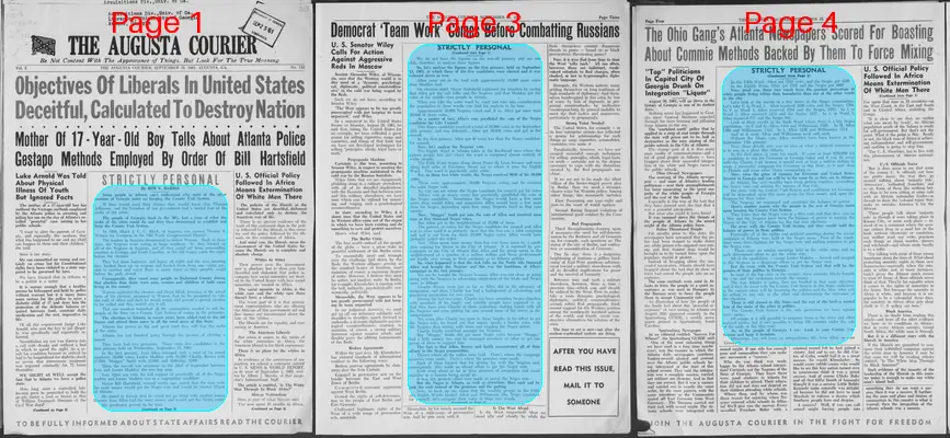 Page thumbnail for The Augusta Courier