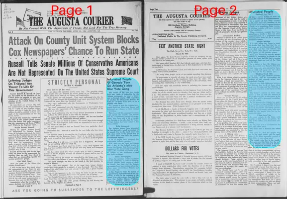 Page thumbnail for The Augusta Courier