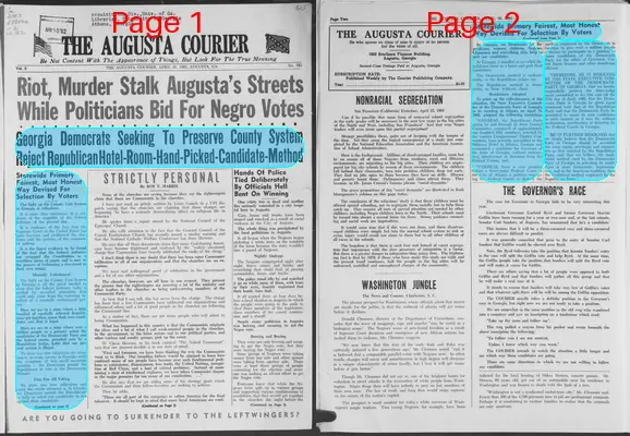 Page thumbnail for The Augusta Courier