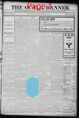 Page thumbnail for The Ocala Banner