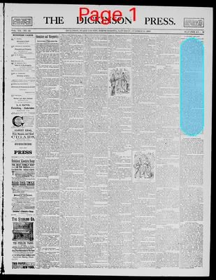 Page thumbnail for The Dickinson Press