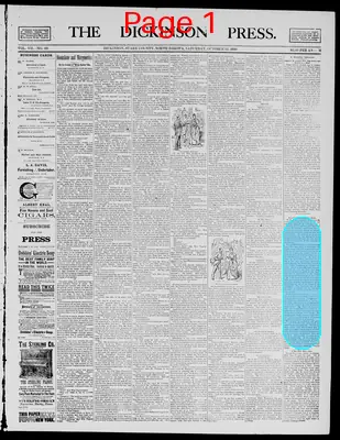 Page thumbnail for The Dickinson Press