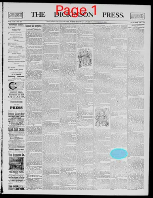 Page thumbnail for The Dickinson Press