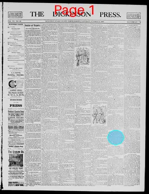 Page thumbnail for The Dickinson Press