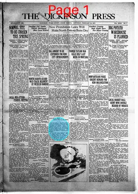 Page thumbnail for The Dickinson Press
