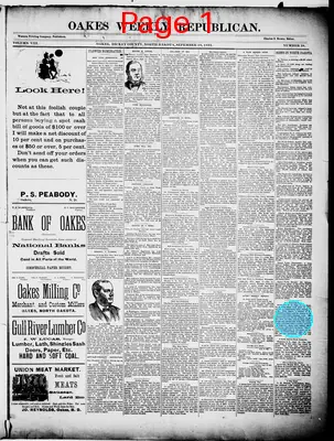 Page thumbnail for Oakes Weekly Republican