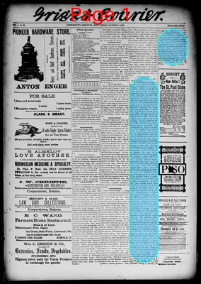Page thumbnail for Griggs Courier