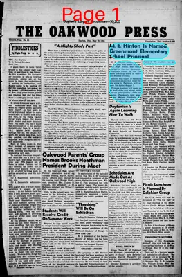 Page thumbnail for The Oakwood Press (Oakwood