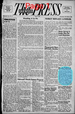 Page thumbnail for The Oakwood Press (Oakwood