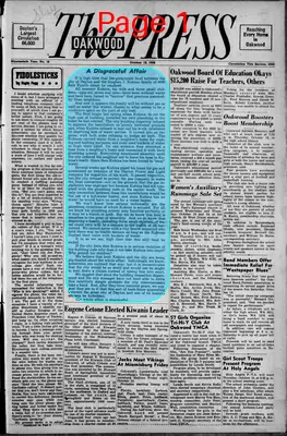 Page thumbnail for The Oakwood Press (Oakwood