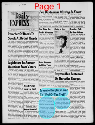 Page thumbnail for The Daily Express