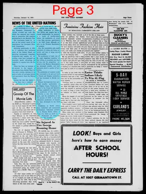 Page thumbnail for The Daily Express