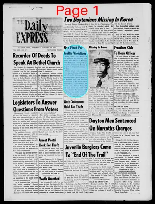 Page thumbnail for The Daily Express