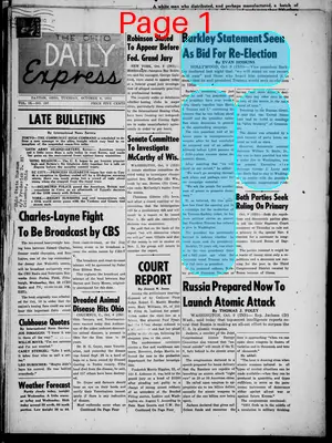 Page thumbnail for The Daily Express