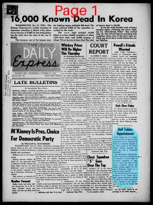 Page thumbnail for The Daily Express