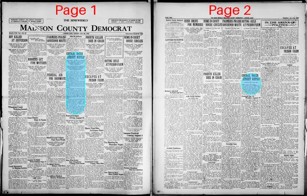 Page thumbnail for The Semi Weekly Madison County Democrat