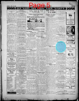 Page thumbnail for The Semi Weekly Madison County Democrat