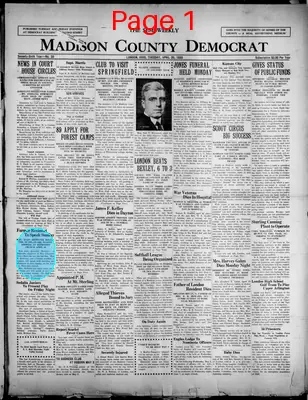 Page thumbnail for The Semi Weekly Madison County Democrat