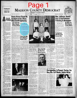 Page thumbnail for Madison County Democrat