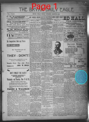 Page thumbnail for The Bryan Daily Eagle