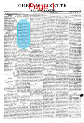 Page thumbnail for Cheraw Gazette And Pee Dee Farmer